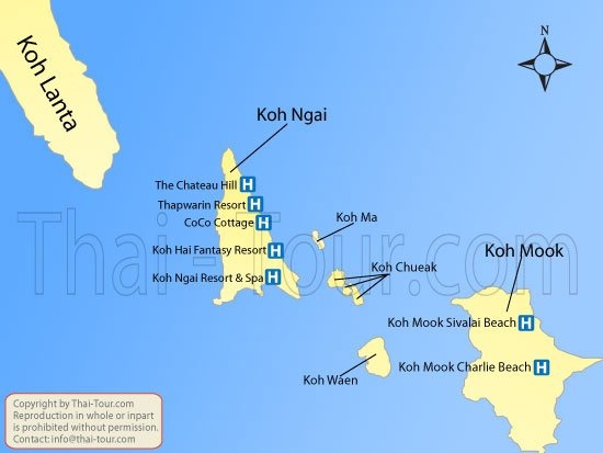 Koh Mook Map